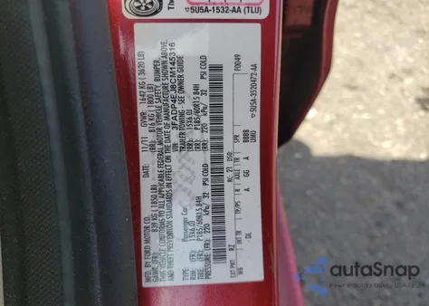 2012 Ford Fiesta Se from USA, damaged, VIN 3FADP4EJ8CM145316